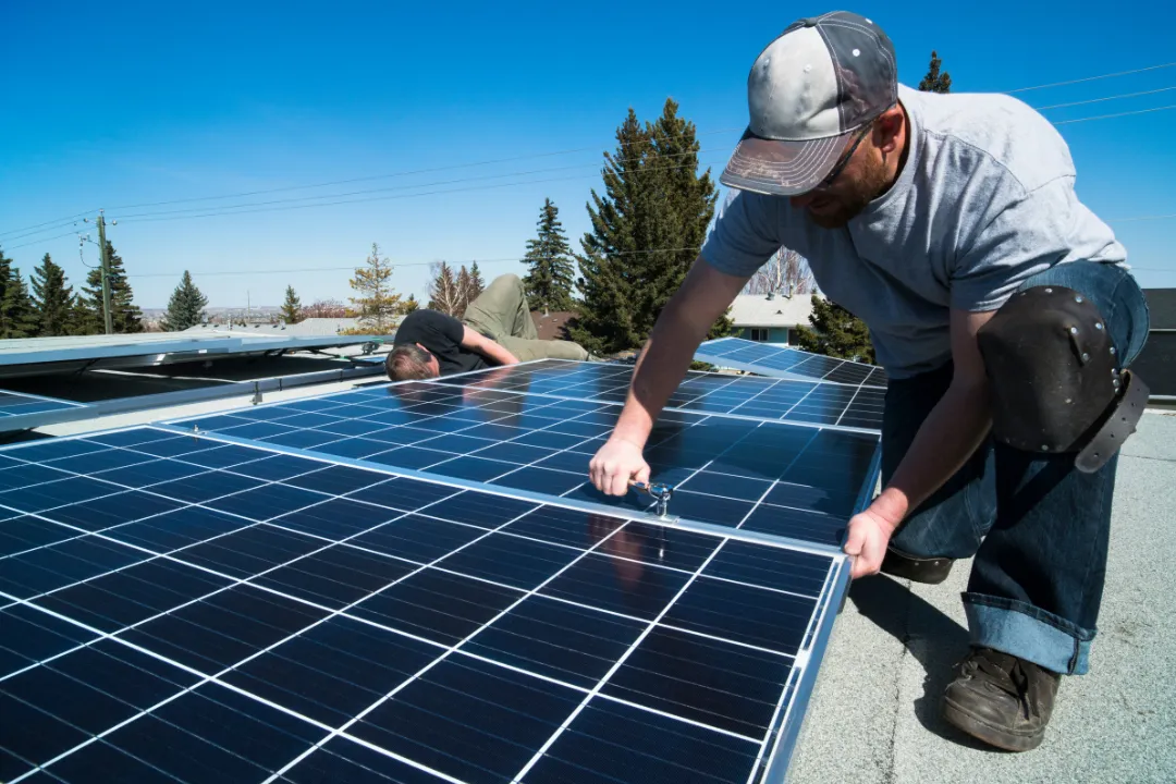 Solar panel installation